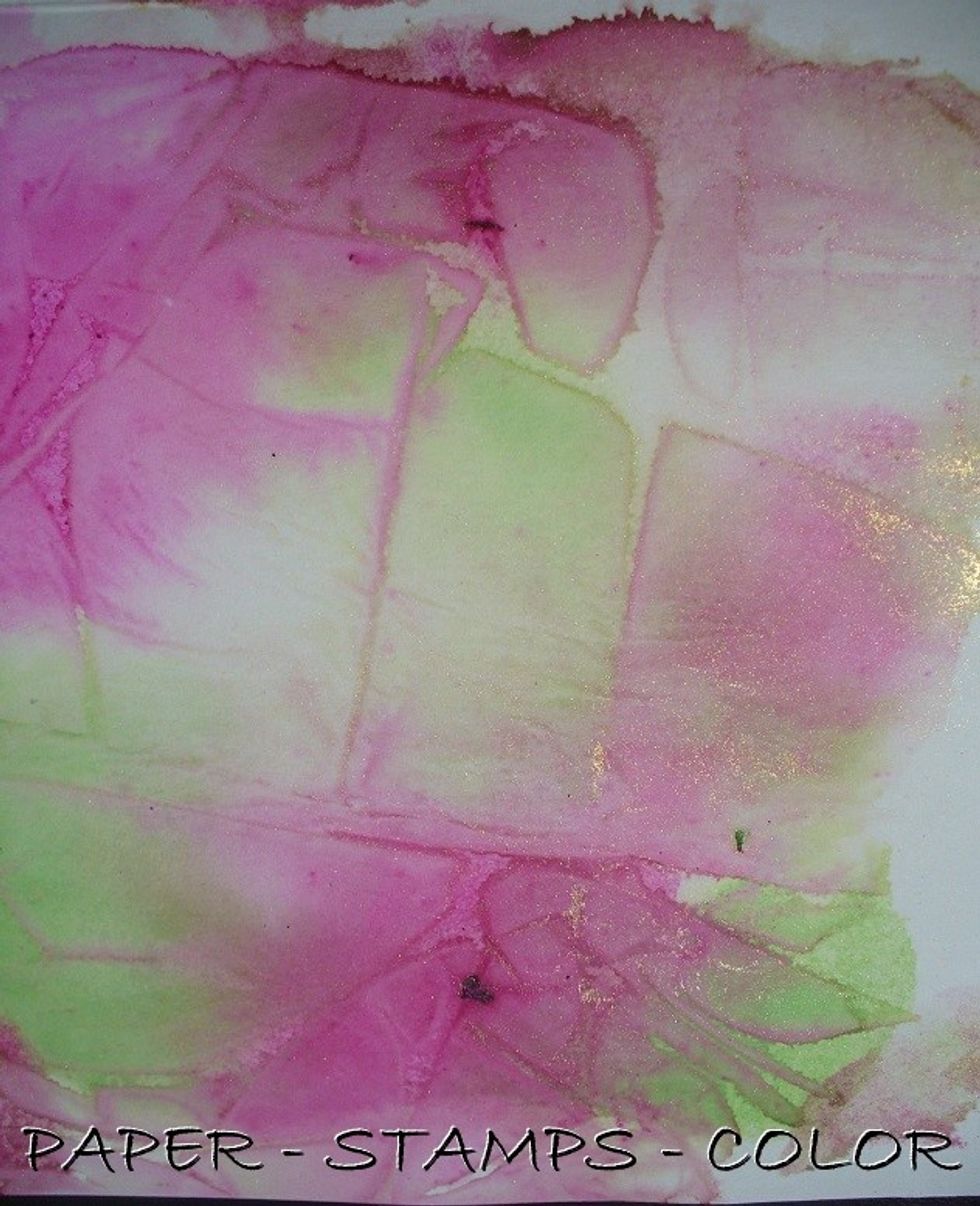 LOVE the effect of the mica in the inks, all shimmery...