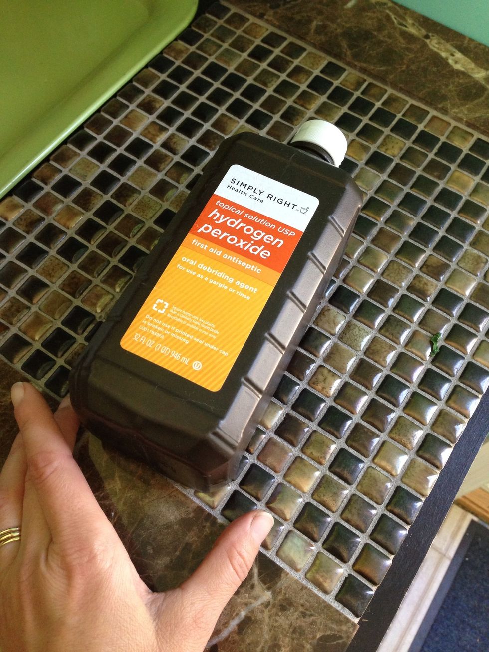 Love these square shaped bottles sold at Target or Wal-Mart/Sam's Club.