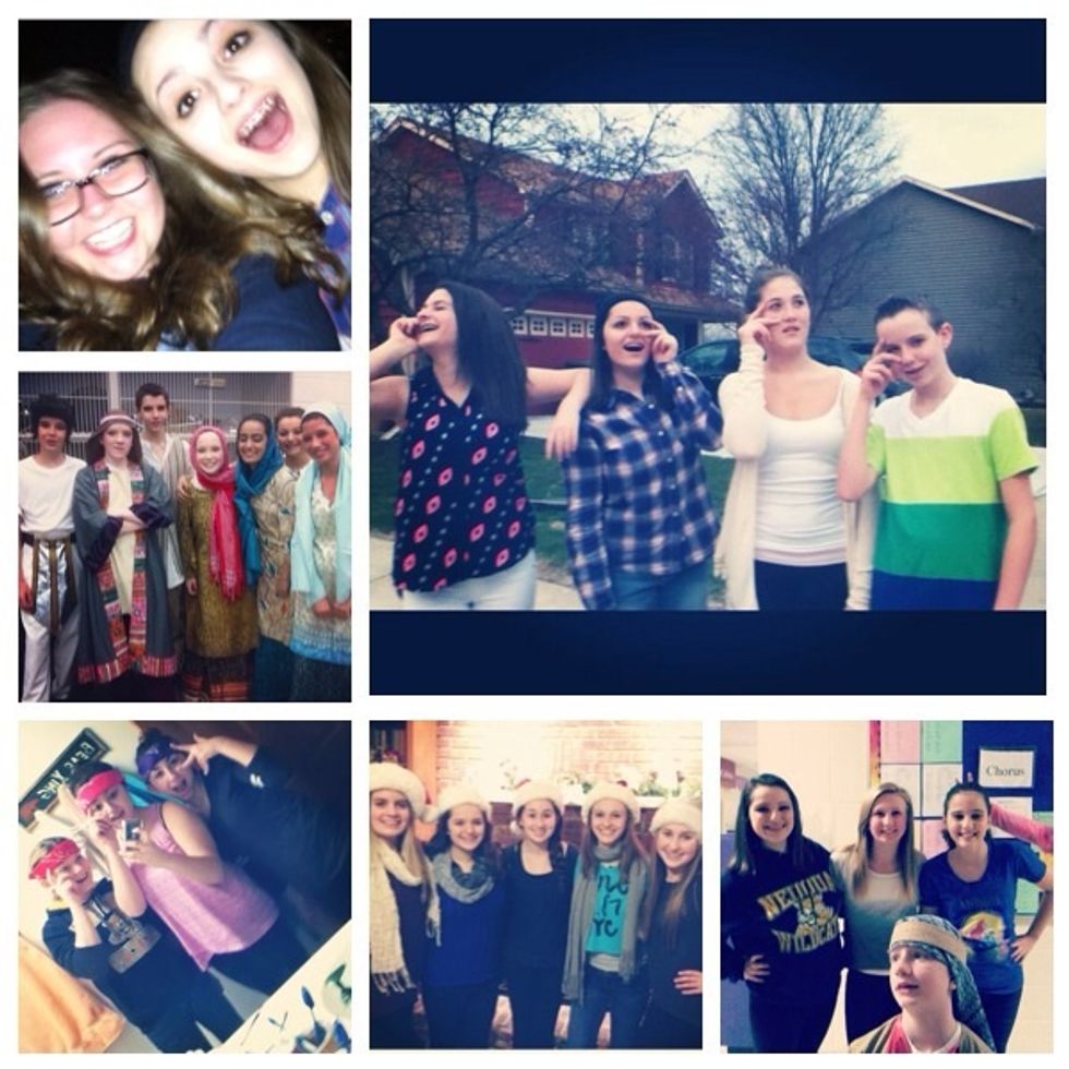 Loving my best friends means I trust in them to always help and support me as I will them. I love my best friends.