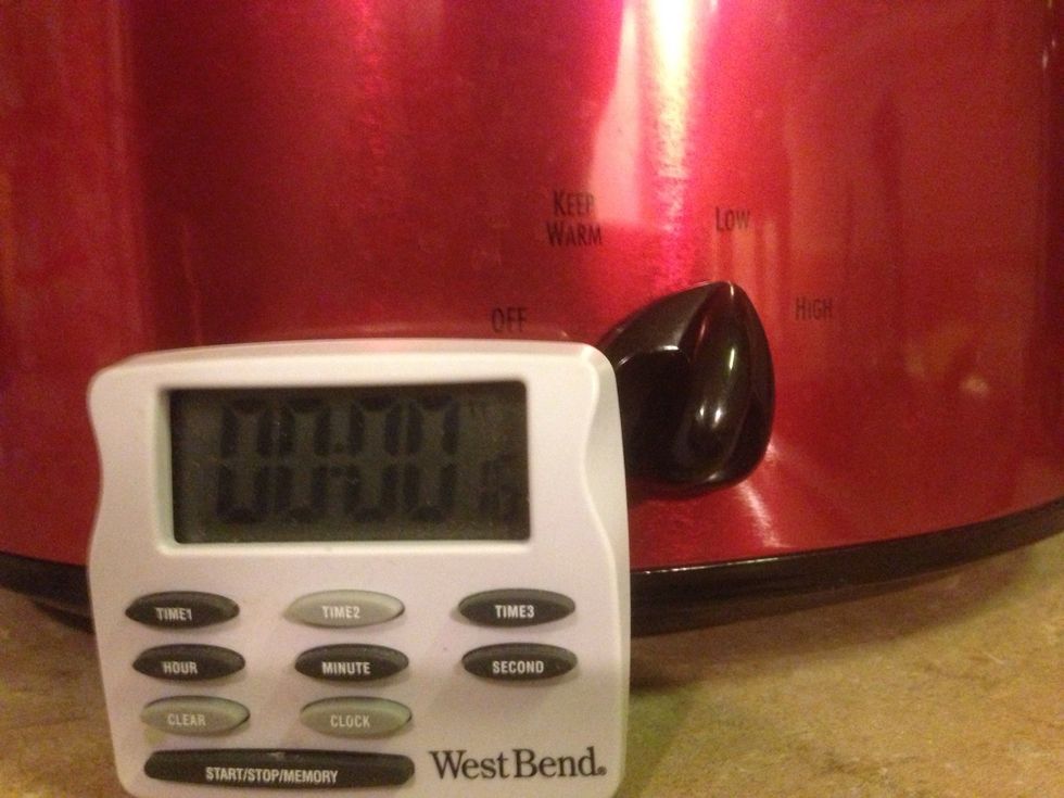 Low and slow for 8 to 10 hours. I usually do it over night while I sleep.