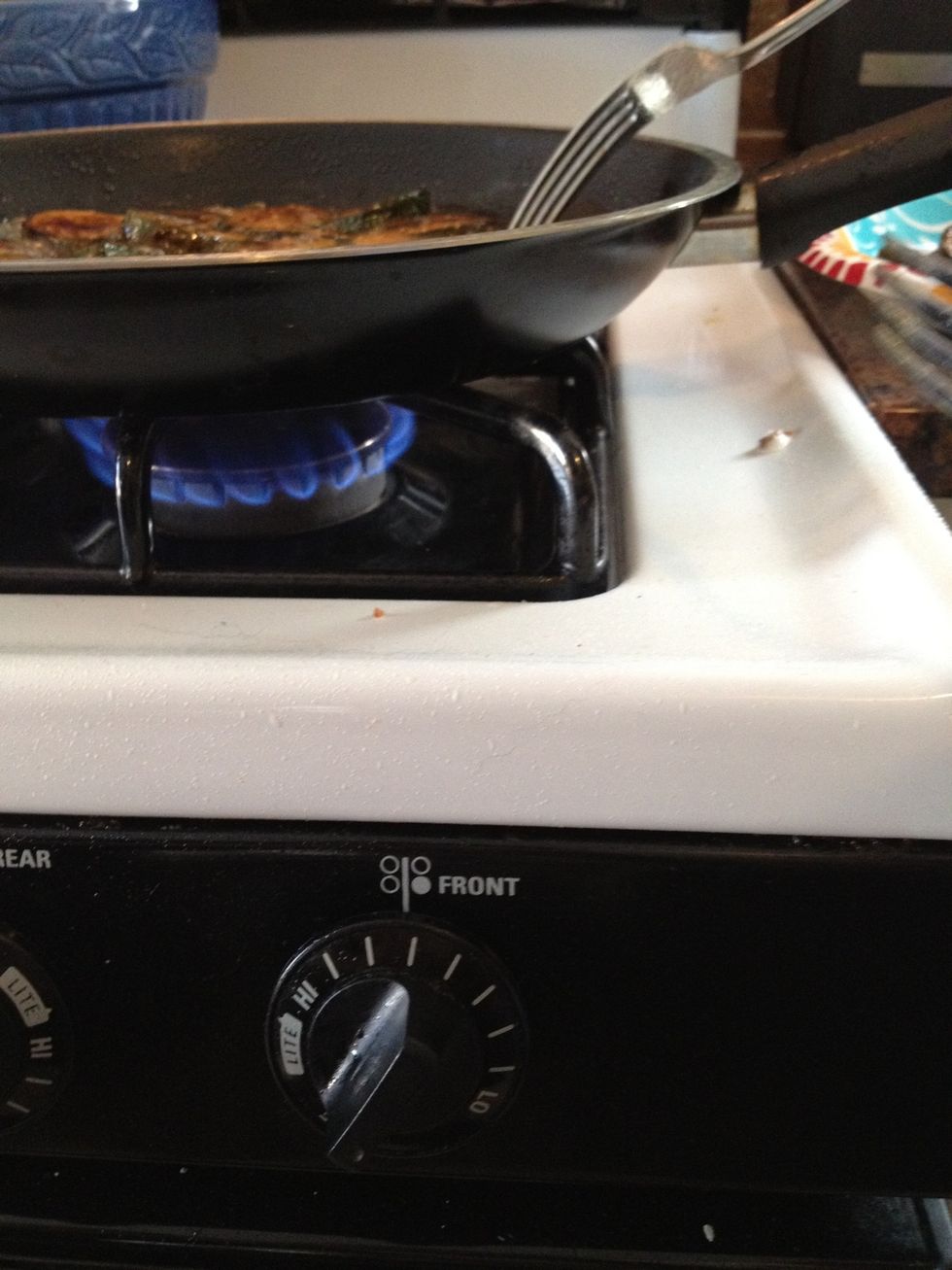 Lower heat with final batch- don't burn. Recommended pan is non-stick, it cooks faster