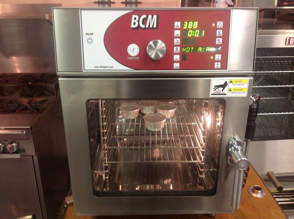 Lower temp to 390F and leave the vent open. Set timer for 10 minutes