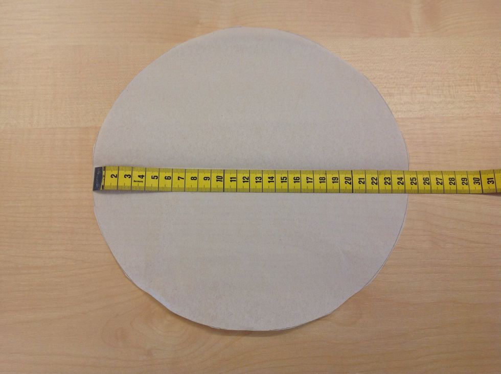 M\u00e4t diametern p\u00e5 din cirkel.