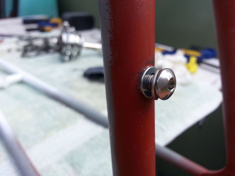 M5 nutsert, SS washer and SS M5 BHCS