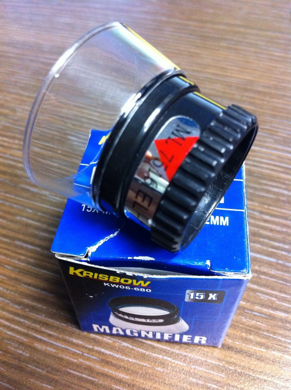 Magnifier that I use to build macro lens have zoom power until 15x, it's Krisbow KW06-680 Magnifier 15x