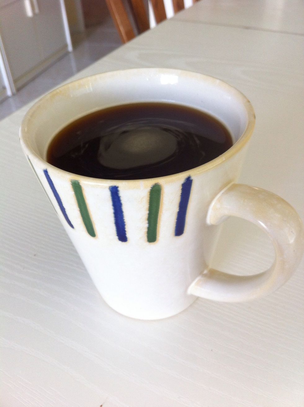 Make 1 cup of coffee! \u2615 Do not add sugar, milk, or any creamers! \ud83c\udf7c\ud83d\udc04\ud83d\udeab Just plain ol' black coffee \ud83d\ude04