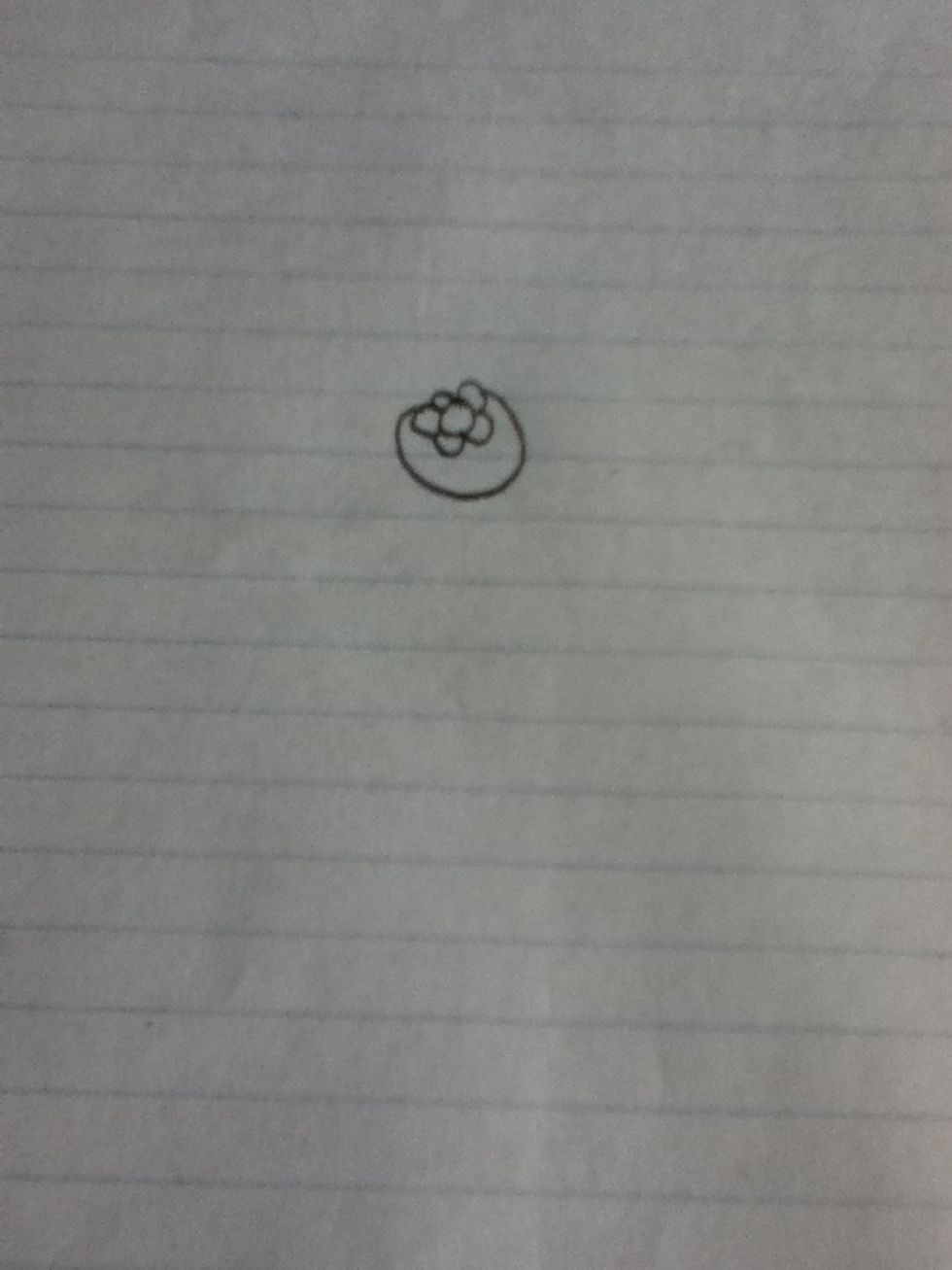 Make 3/4 of a circle around!!