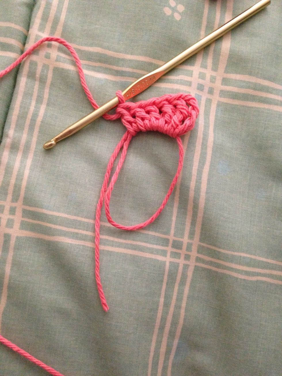 Make 3 double crochet stitches.