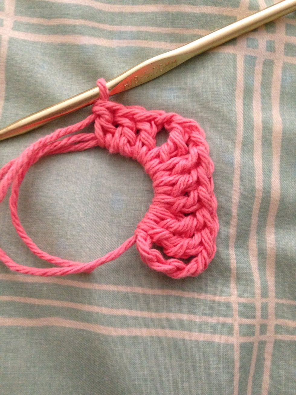 Make 3 double crochet stitches.