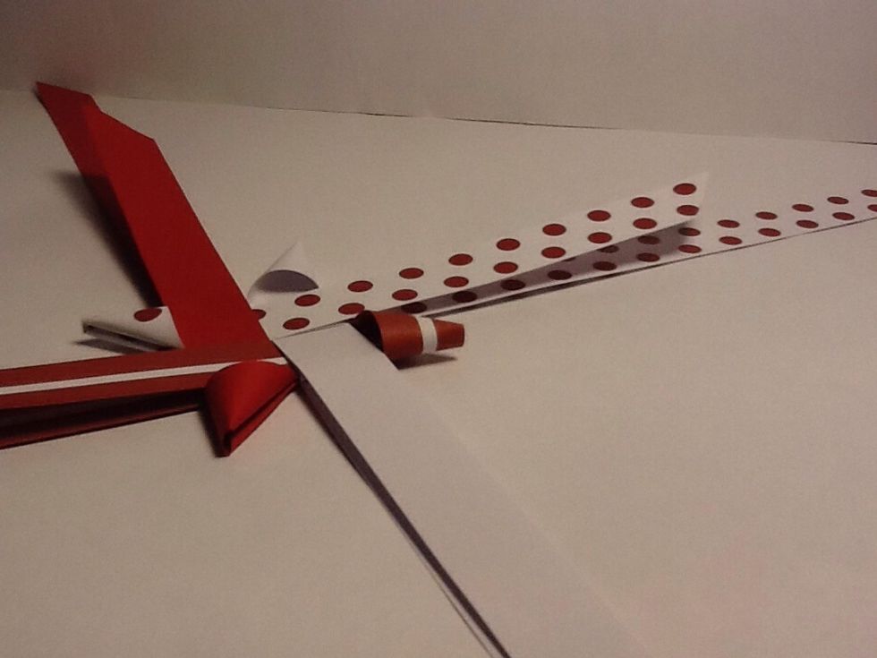 Make 3 more flat triangles out of every second strip