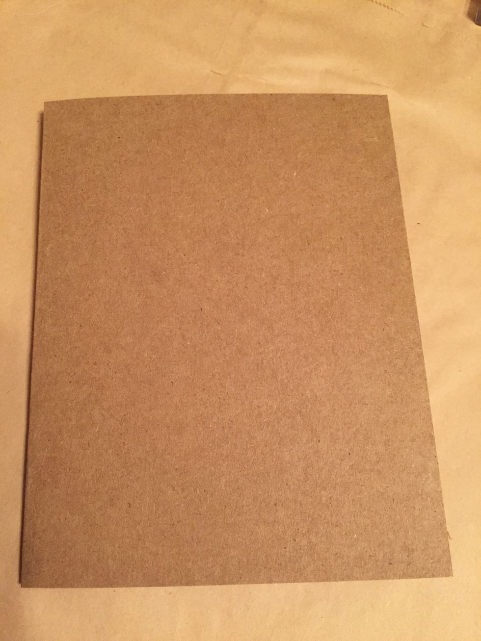 make 4 1/4 X 5 1/2 card using kraft cardstock