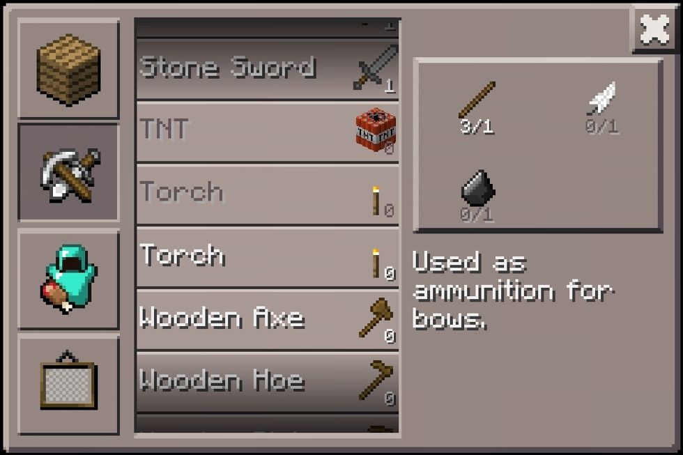 Make 4 torches