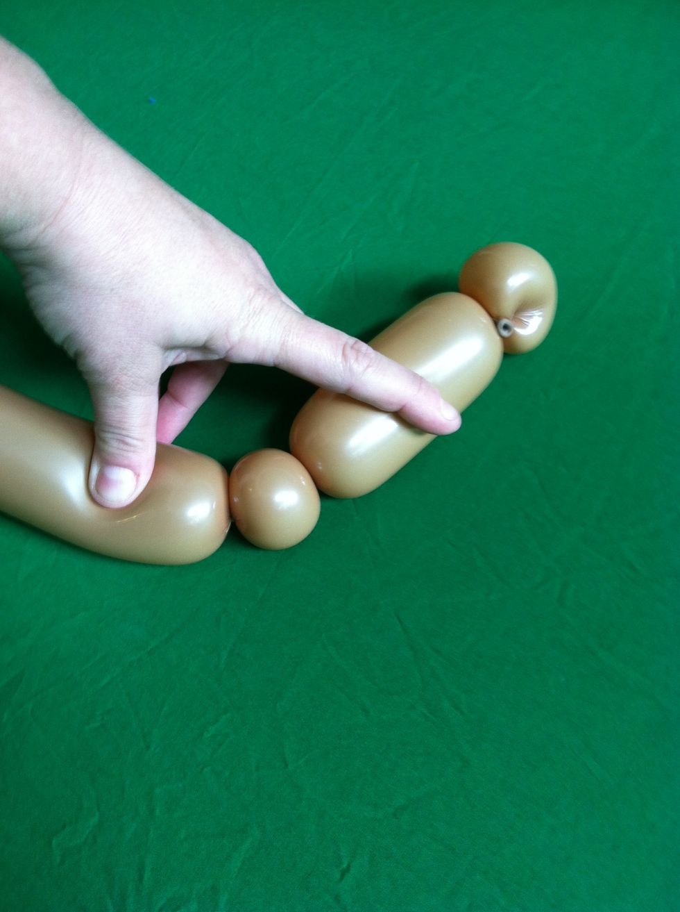 Make a 4" bubble and then a second 1-1.5" bubble