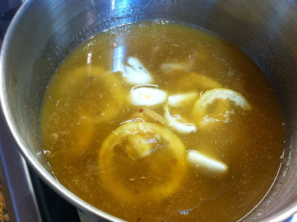 Make a baste with bacon fat or butter, smashed garlic, chile flakes, dash of worchester and the juice from 1 lemon. Optional but if ur gonna do this, go balls out and pull out all the tricks!