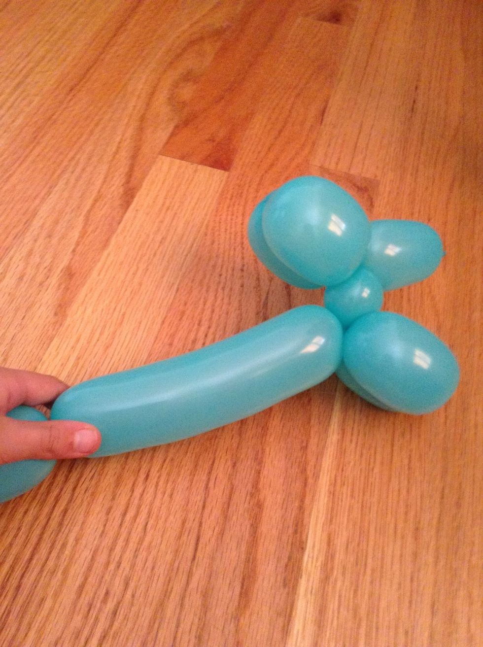 Make a biiiig bubble for the body ( My dog's body is very long because I love wiener dogs )