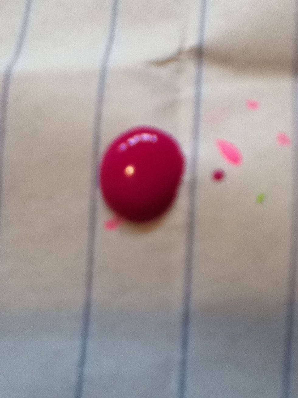 Make a blob of this color on your piece of paper