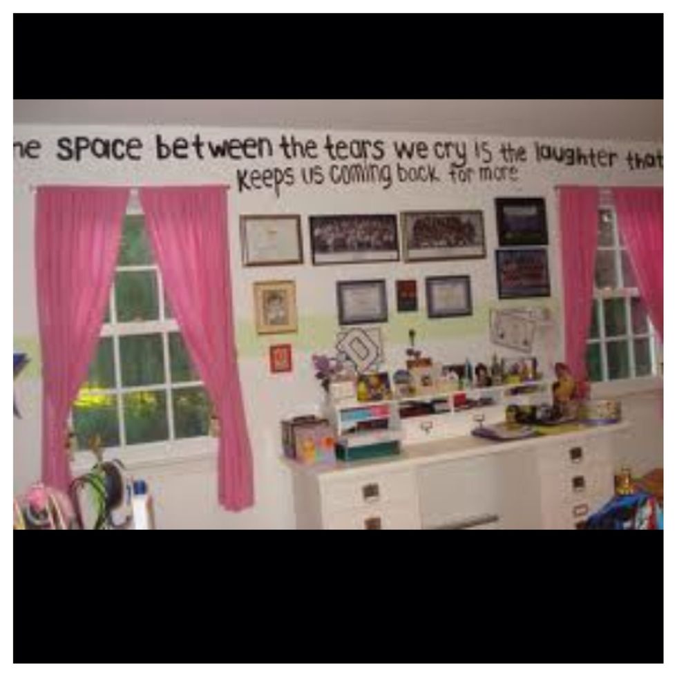 Make a border around a picture or shape with the letters