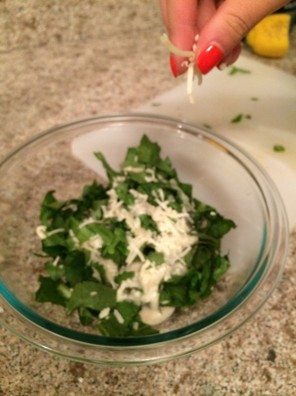 Make a caesar salad. For more information, check out this guide: http://snapguide.com/guides/make-caesar-salad-3