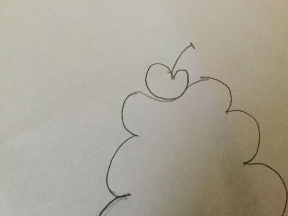 Make a cherry on the little area