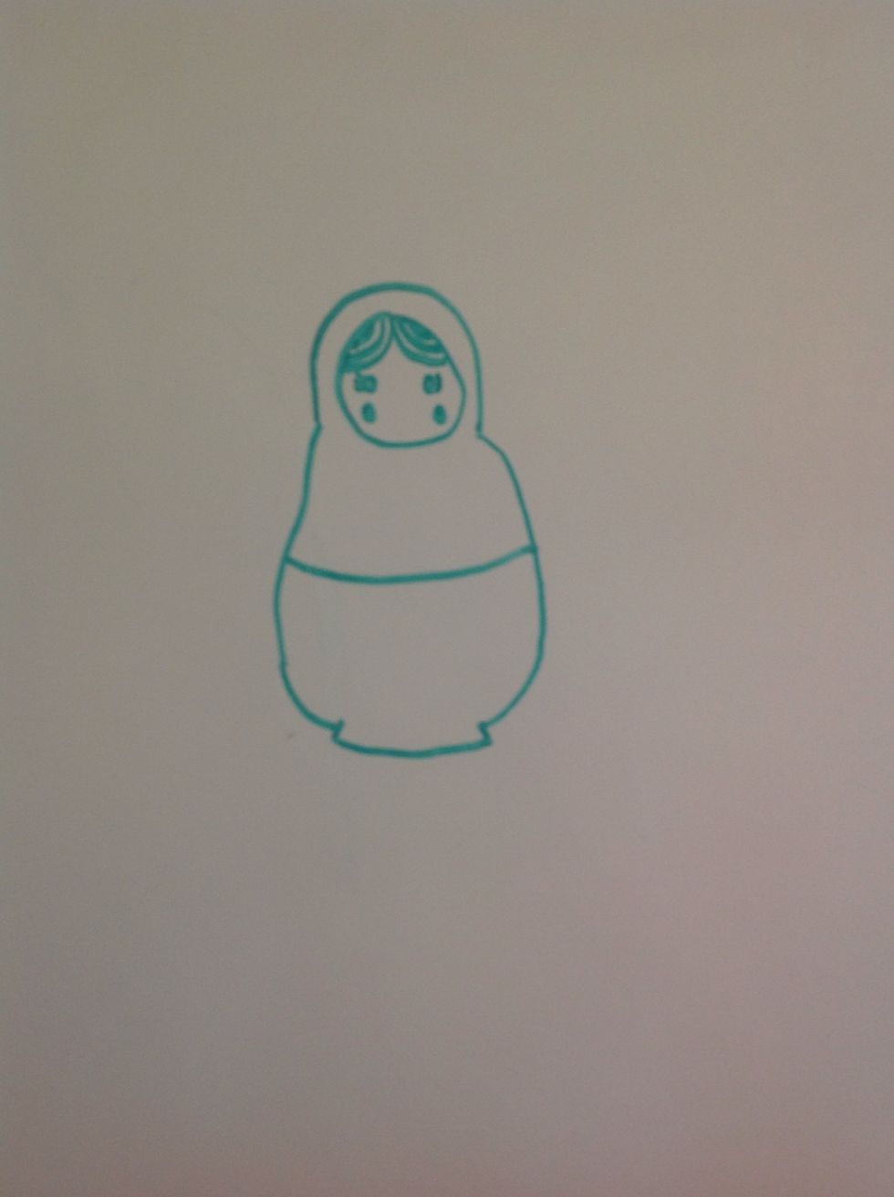 Make a circle under each eye for the cheeks