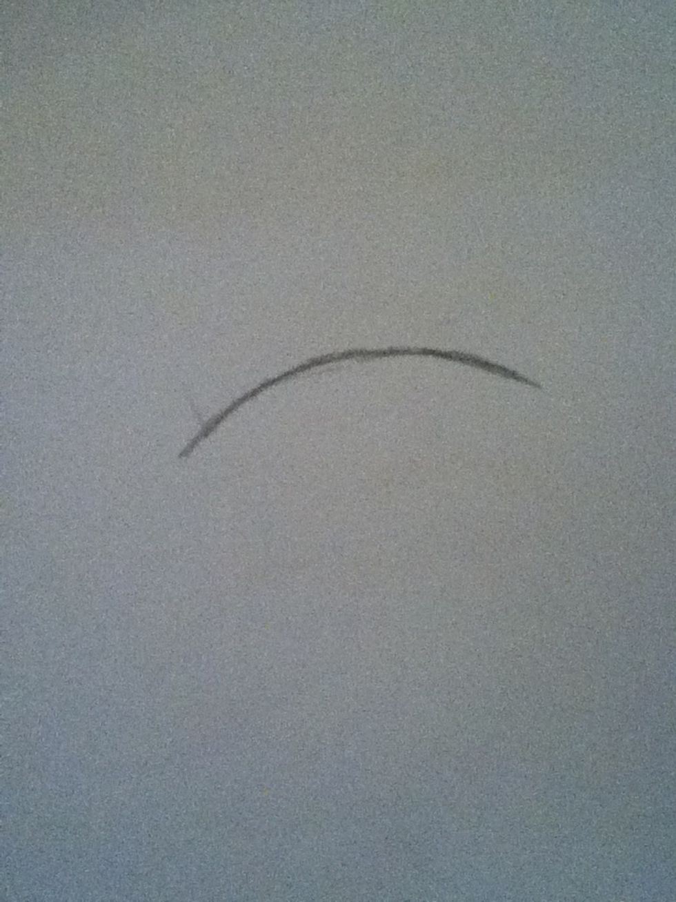 Make a curved line.