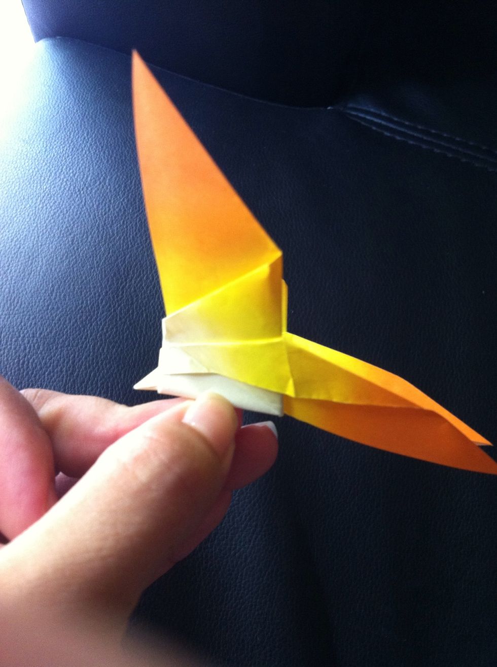 Make a diagonal fold down