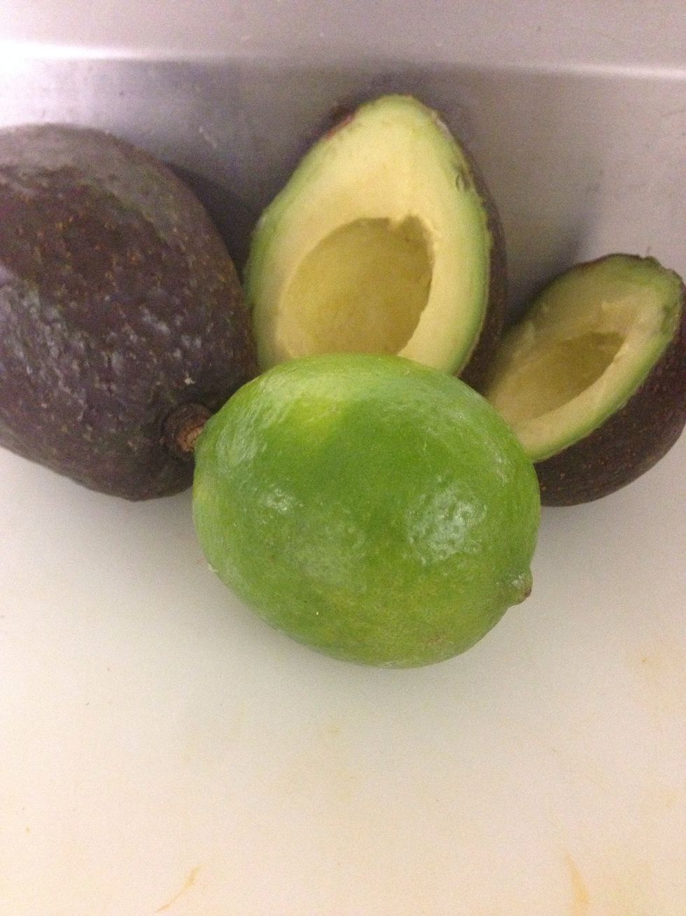 Make a guacamole and cut the won ton skins and fry them