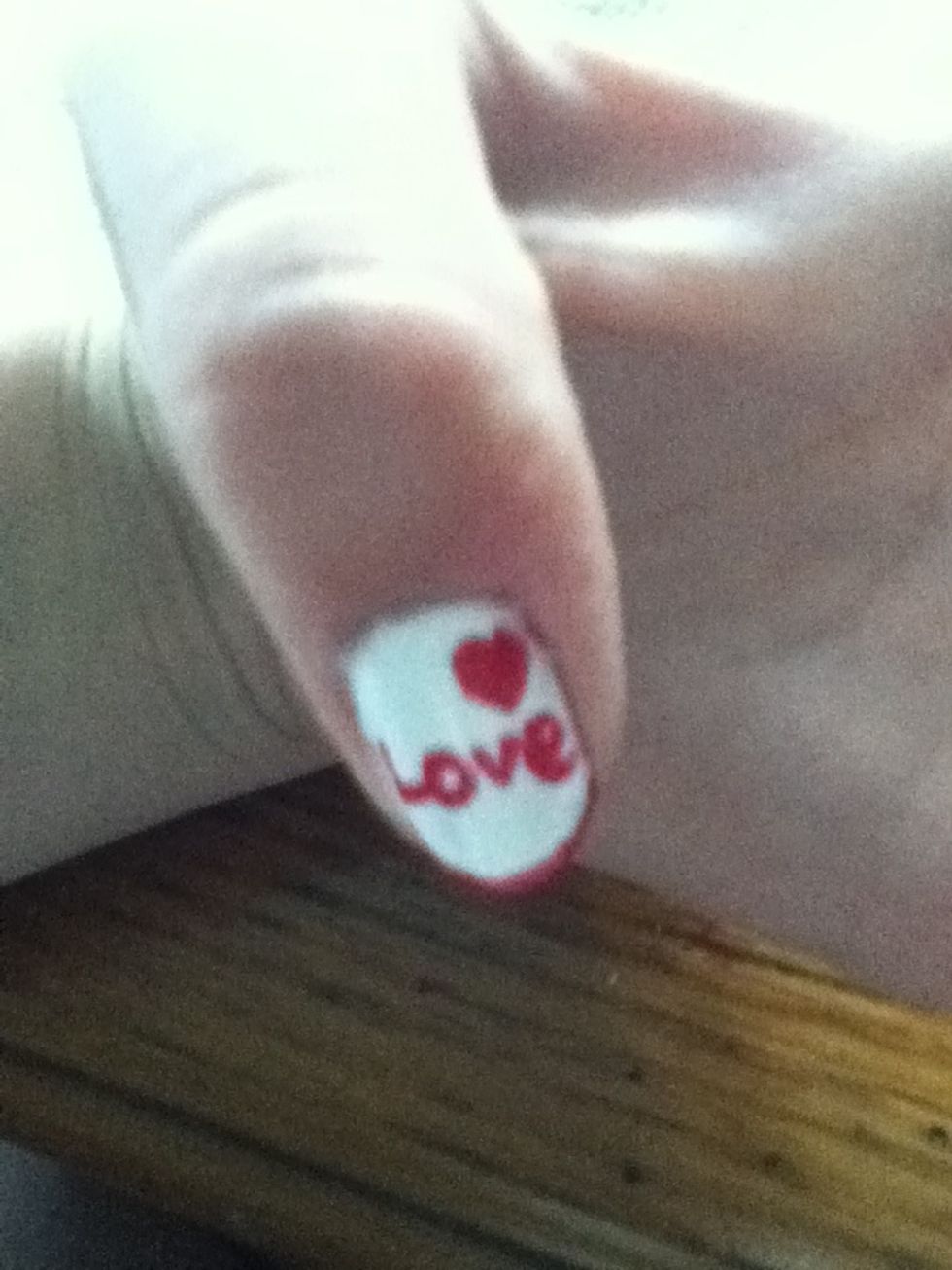 Make a heart in the right corner