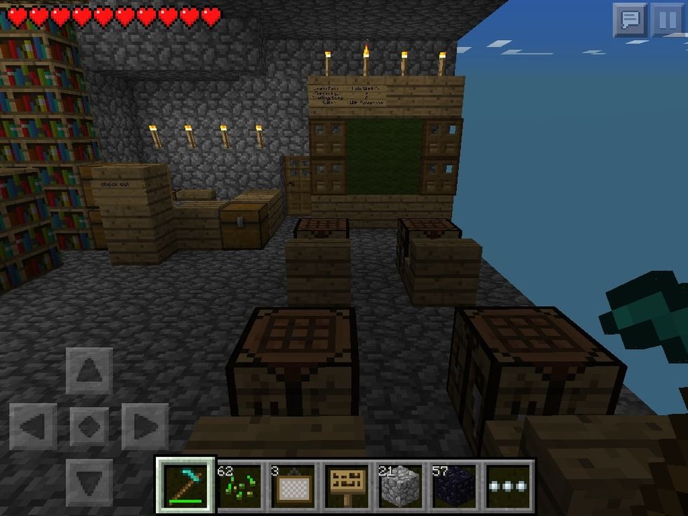 Make a library and classroom for fun