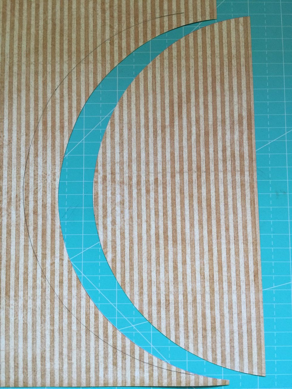 Make a line and cut it again to obtain a strip.