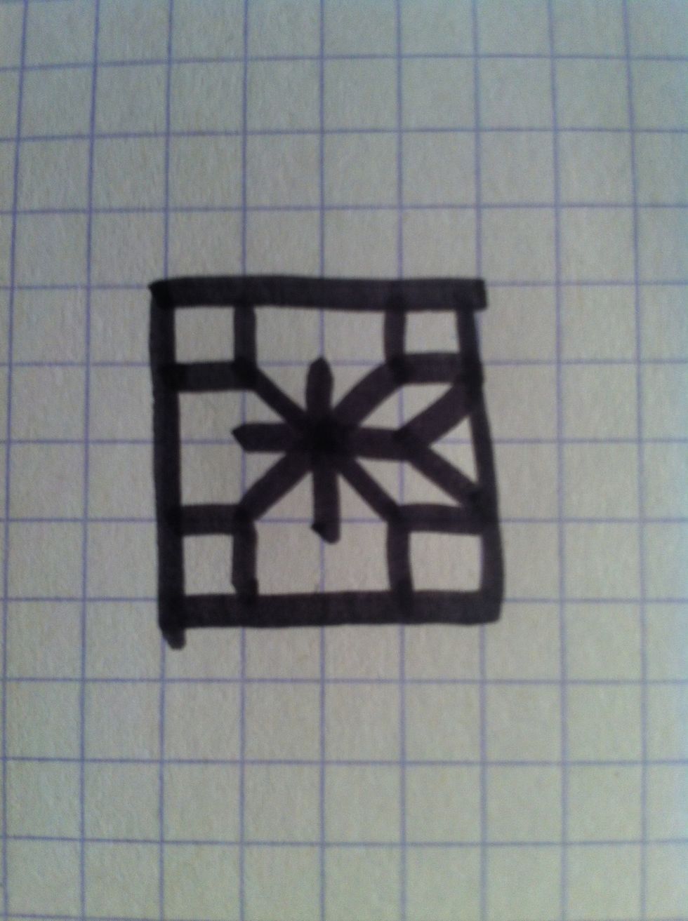 Make a little triangle in the side like on the picture.