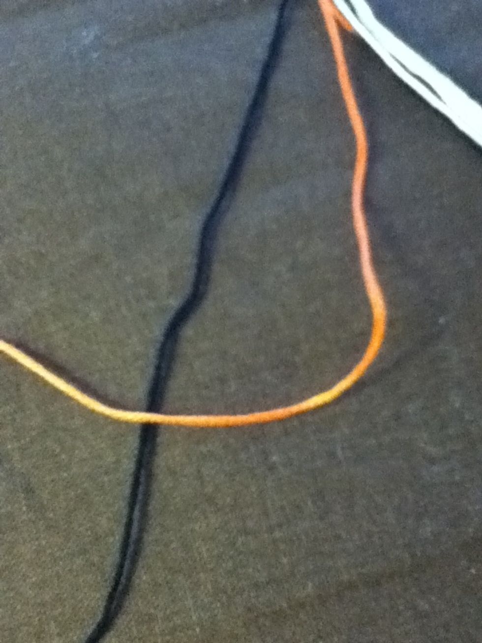 Make a "p" with the same border thread.