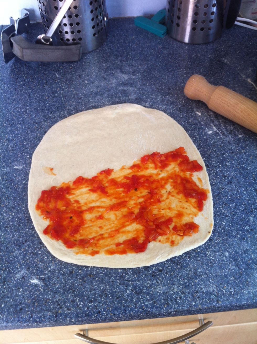 Make a pizza sandwich for lunch tomorrow...