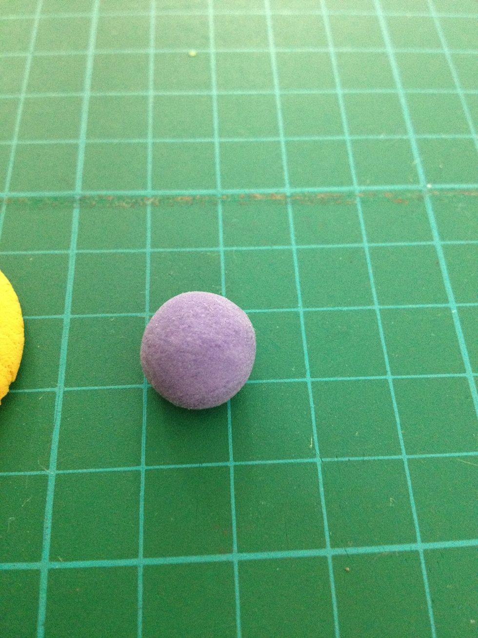 Make a purple ball.