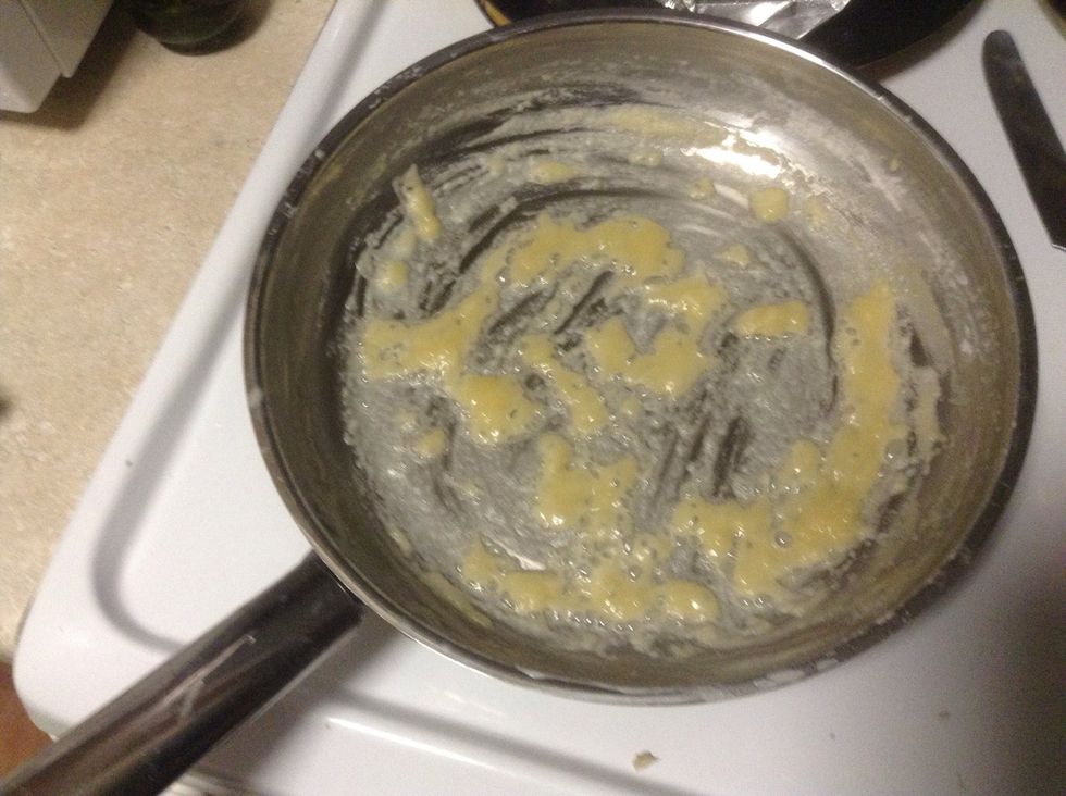 Make a rue with butter and flour