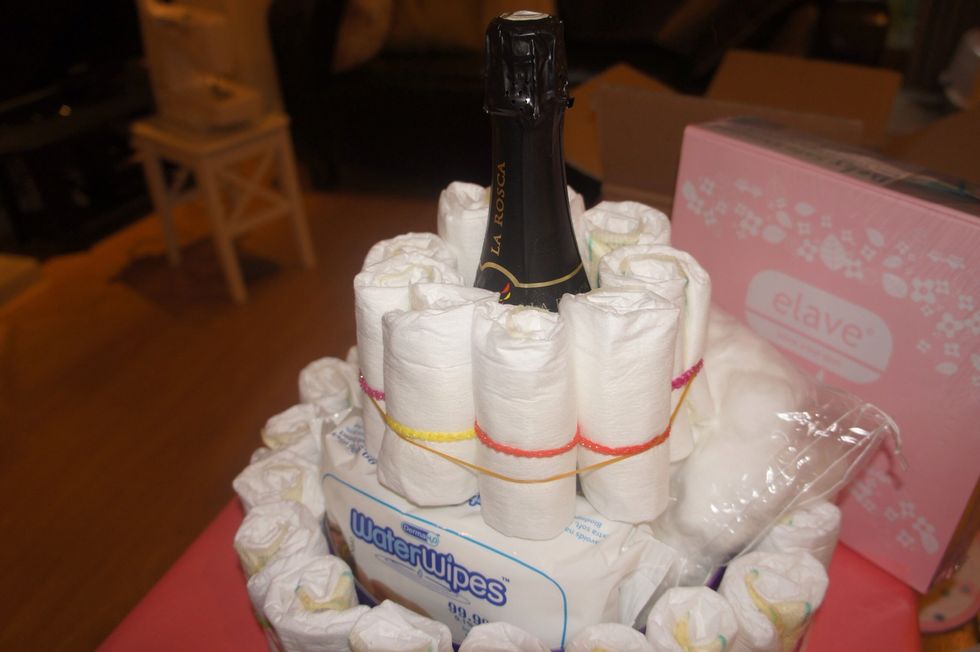 How to make a nappy cake for a baby shower B+C Guides