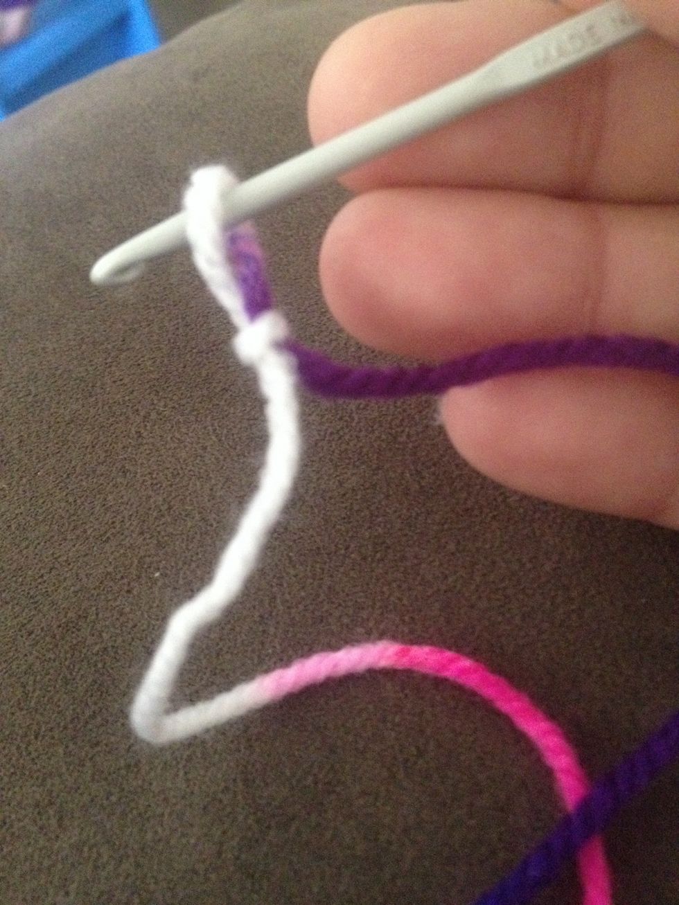 Make a slip knot to start