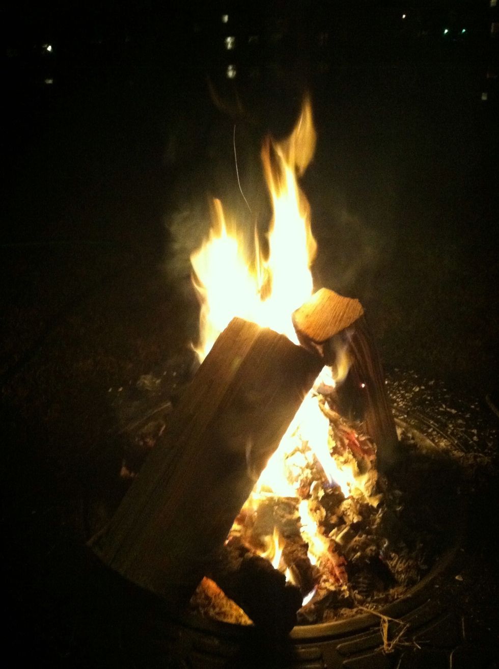 Make a small bonfire.