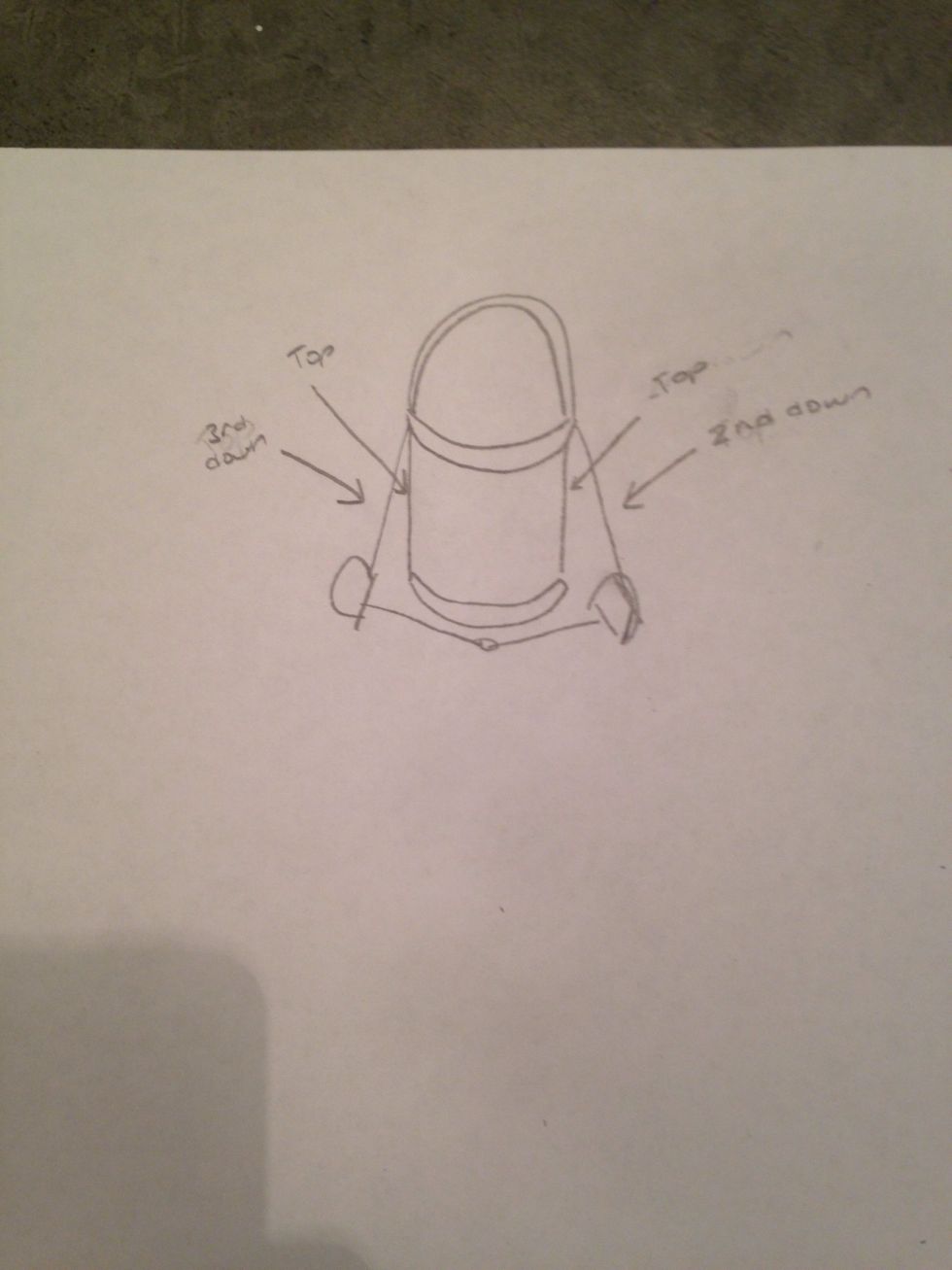 Make a small diagram to remember what holes all the buckles were at