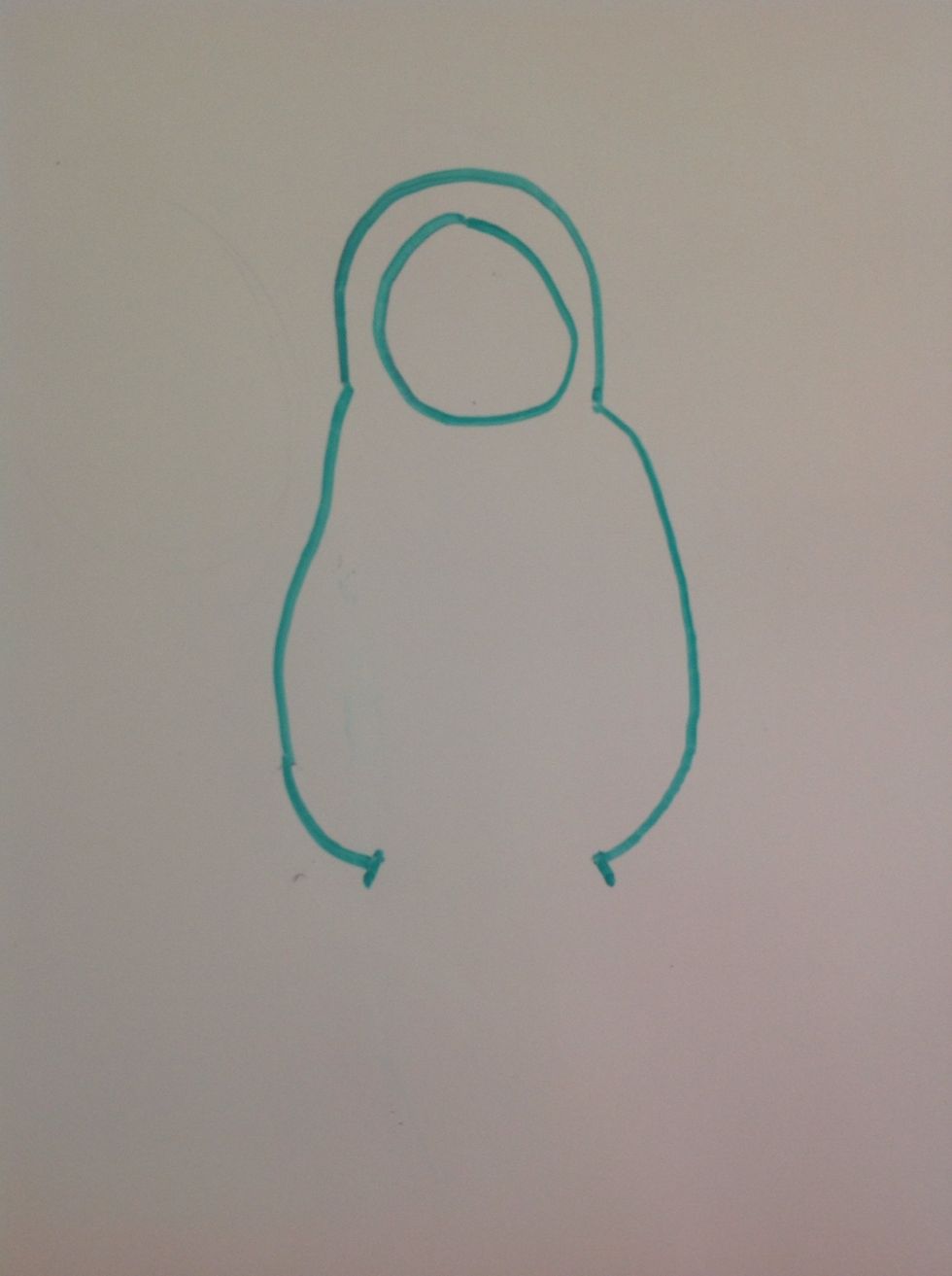 Make a small line from each dot pointing to the outside