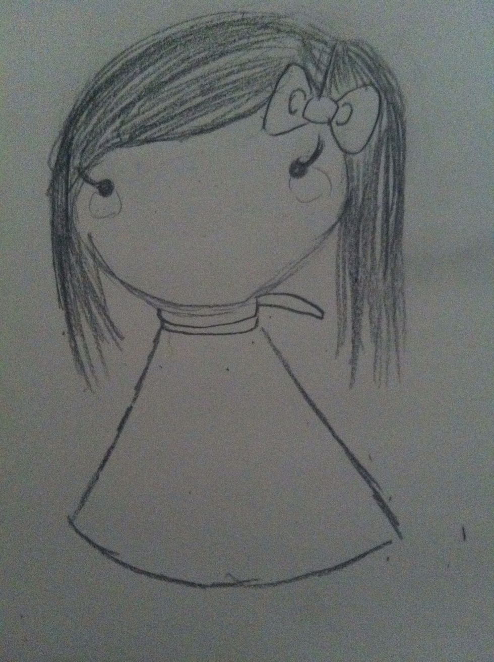 Make a sort of triangular shaped dress