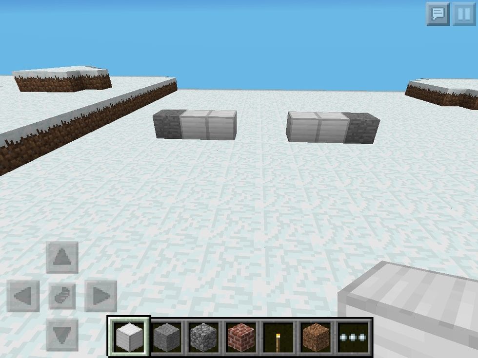 Make a spot 3 long with 2 in the middle gap