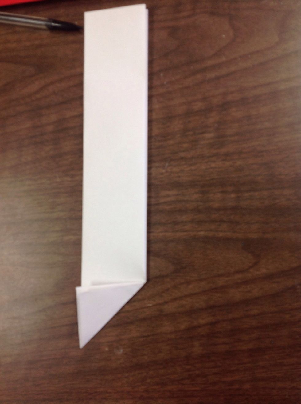 Make a triangle at the bottom of the paper