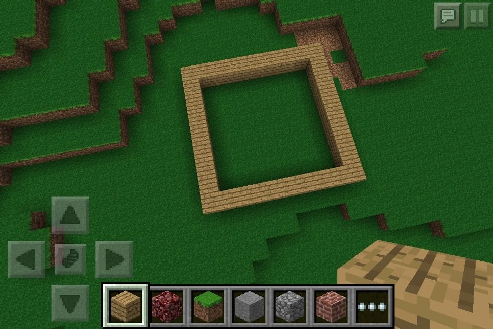 Make a wood frame like this