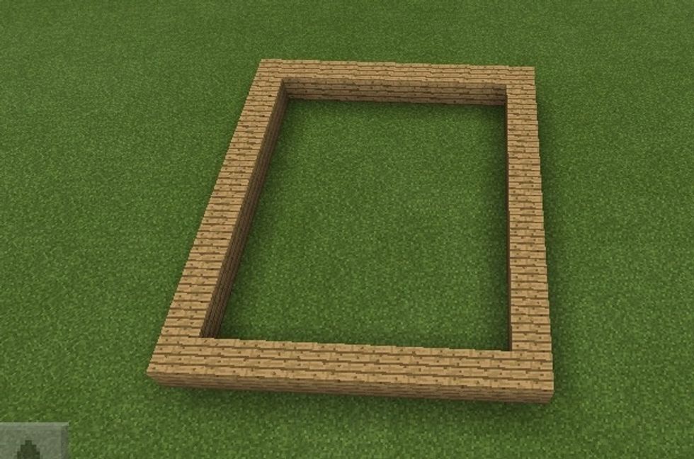 Make an 8x10 square like this.