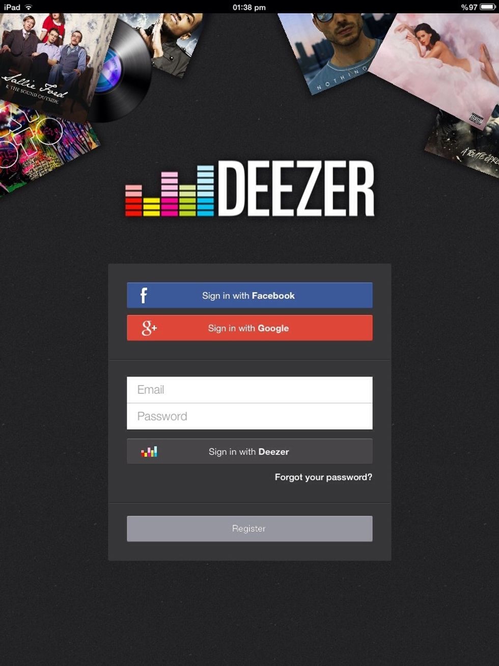 Make an easy account in it, if you don't have facebook or google accout, just tap "register" to make an account by using only your email.