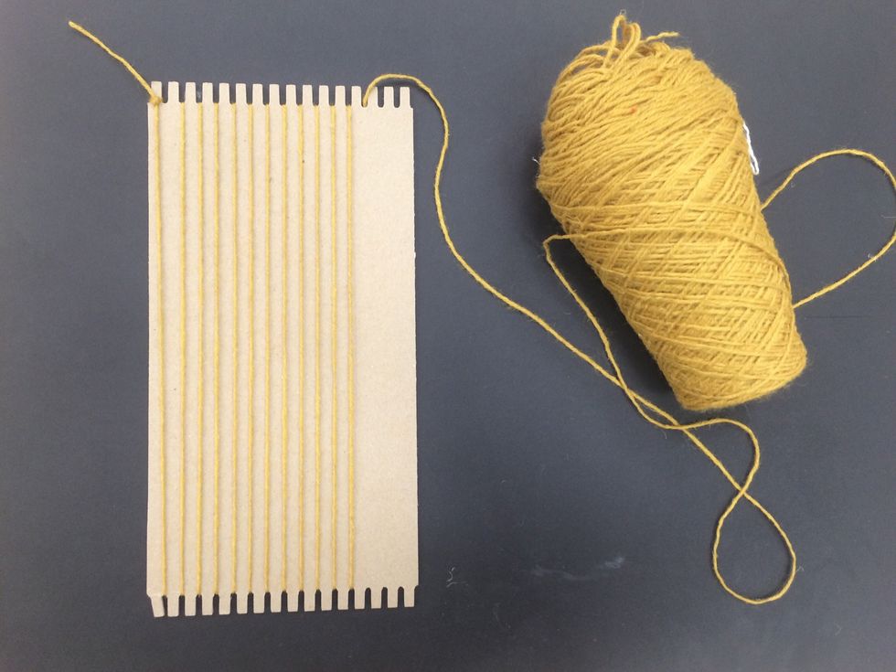 Make an even amount of rows for your weaving. I did 12.