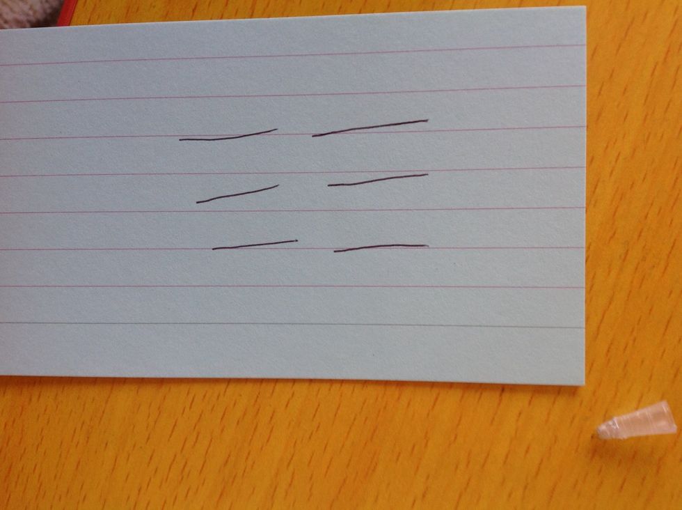 Make another three lines under the other three lines\ud83d\ude4c