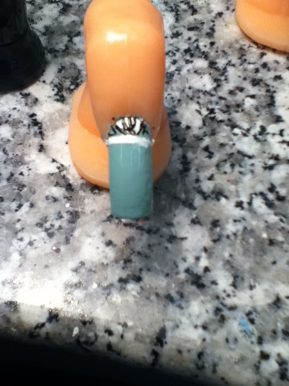 Make black lines on top of the white.