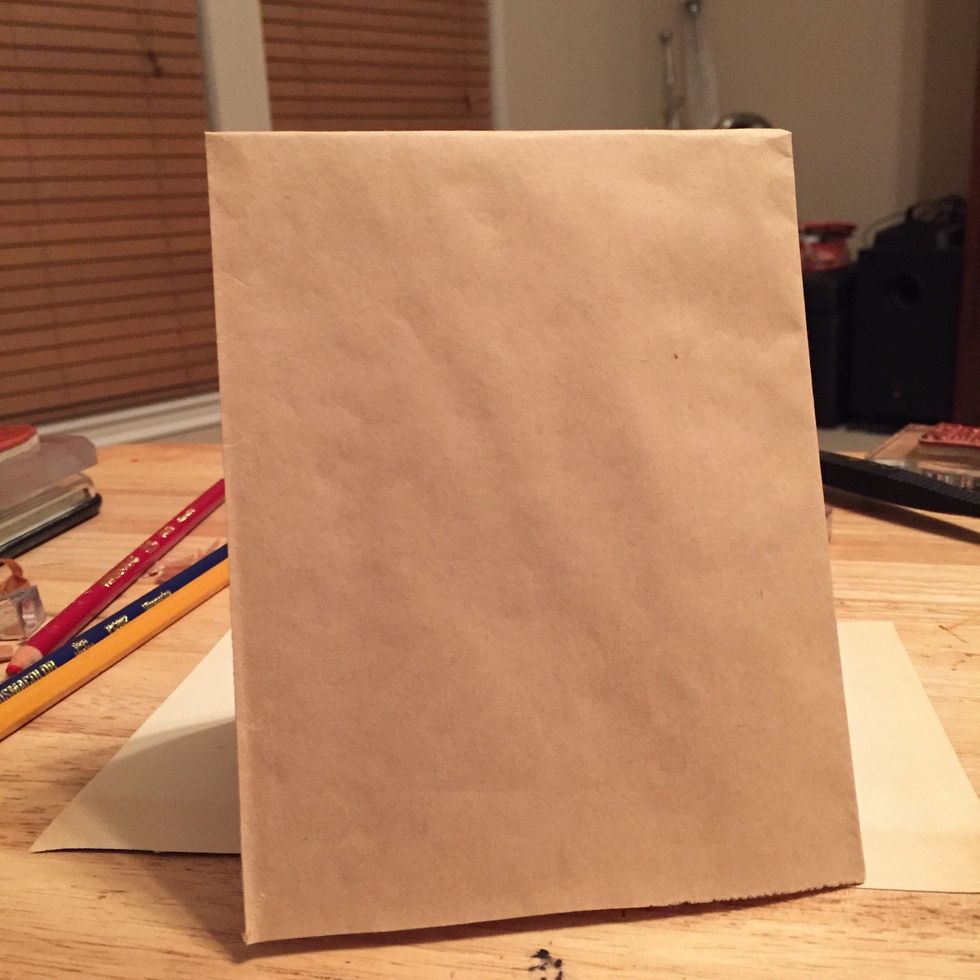 make card from paper bag
